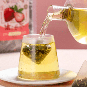 hot brew strawberry oolong tea